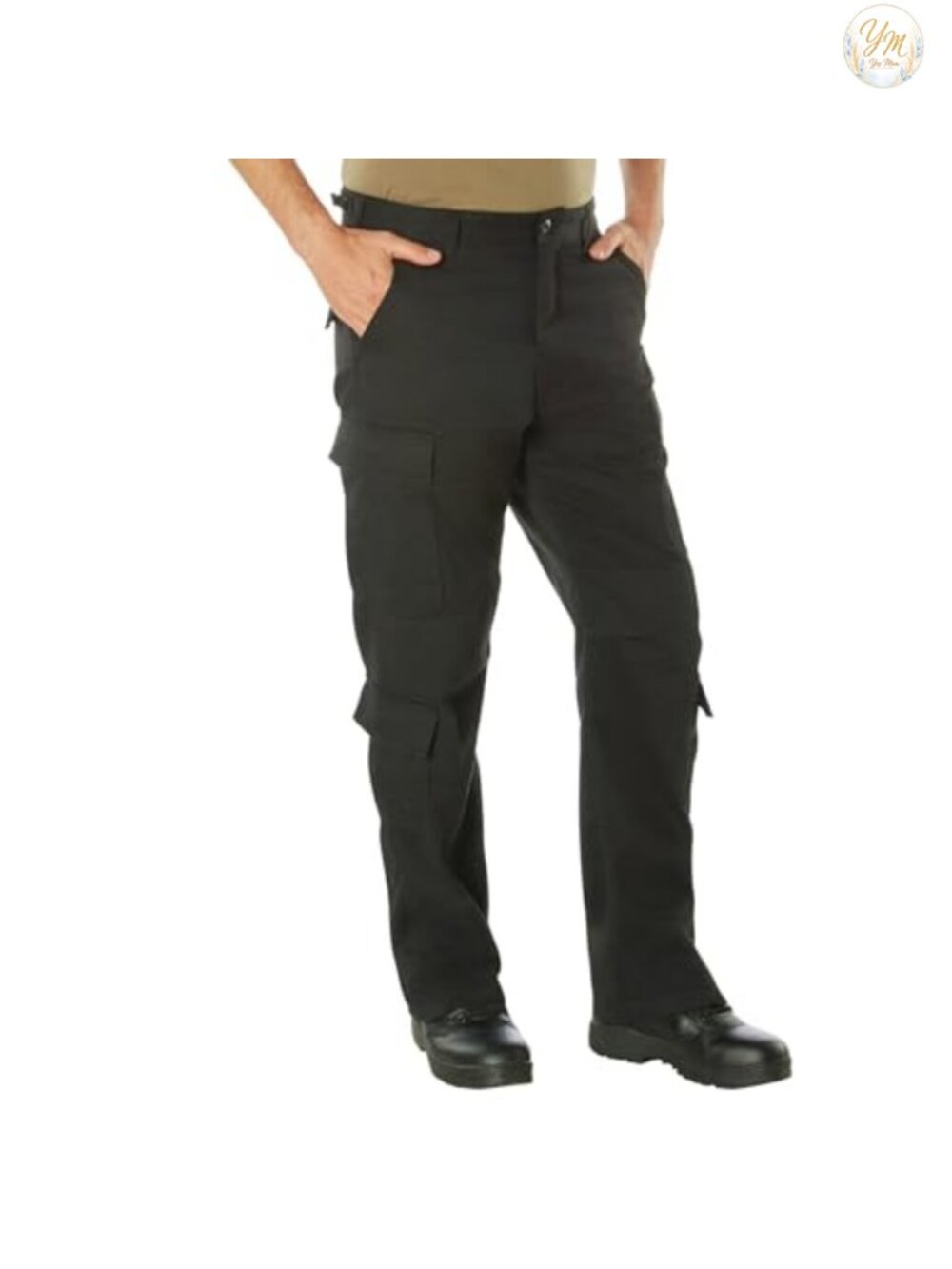 Vintage Paratrooper Cargo Fatigue Pants Cotton Polyester 8 Pockets Adjustable